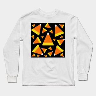 Candy Corn Black Long Sleeve T-Shirt